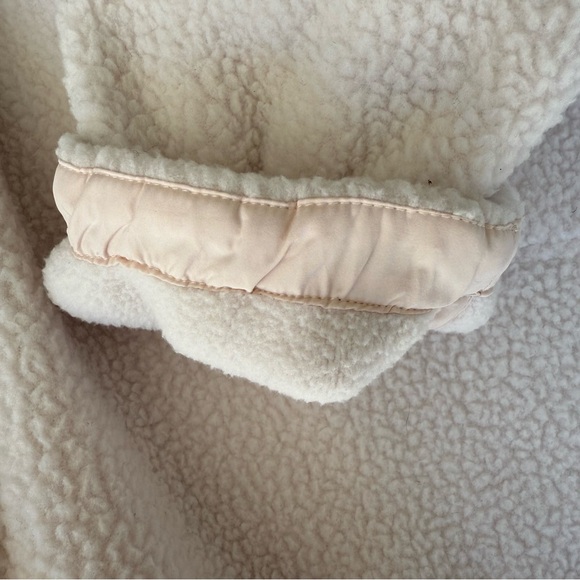 Movement by Free People Cream Hit The Slopes Fleece Jacket Size Large Oversized - Picture 13 of 16